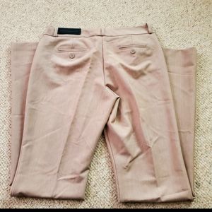 Women's Tan Trouser Pants, 6 Long/Tall